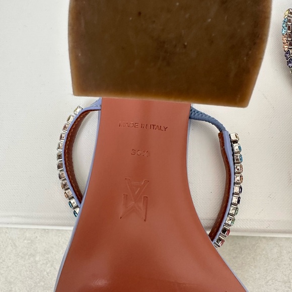 Amina Muaddi Gilda Slipper Heel Size 38.5 - Picture 6 of 7